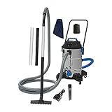 AquaForte Teichsauger Pro 1200 Watt, Ausgestattet mit Tauchpumpe, 2,5 Meter Tiefe Tankvolumen 35...