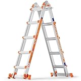 Moonlight Manor Eine Rahmen 5-Stufen-Leiter, eine 5 m Lange Schiebeleiter mit Stabilisator und...