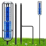 Ricihene Regenmesser-Upgrade, 17,8 cm, frostsicher, Regenmesser, Outdoor, große klare Zahlen und...