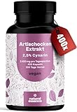 Artischockenextrakt Hochdosiert - 400 Kapseln - 2.400 mg pro Tagesdosis davon 60mg Cynarin - -...