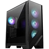 MSI MAG Forge 320R Airflow Mid-Tower PC-Gehäuse - ATX-Kapazität, RTX 40 GPU-Unterstützung,...