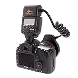 Meike MK-14EXT LED E-TTL Makro Ring Flash Für Canon 5D II III 6D 7D 60D 70D 700D SLR Kamera mit 8...