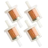 4 Stück Kraftstofffilter,Transparenter Benzinfilter 8mm,Universal Benzin...
