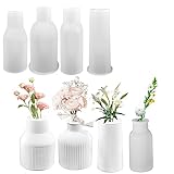 4 Pcs Silikonform Vase, Gießformen Für Beton, DIY Epoxidharz Formen Gießform Vase, Raysin...