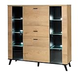 Albello Kommode Johny Schlafzimmer Kommode mit Schubladen Modernes Sideboard Kommode Holz Lefax und...