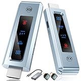 Wireless HDMI Transmitter and Receiver, 98 FT/30M Stabile Verbindung, 2,4G/5G tragbarer HDMI...