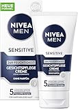 NIVEA MEN Sensitive Gesichtspflege Creme, 24h Feuchtigkeitscreme für empfindliche Männerhaut,...