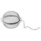 WMF Gourmet Teesieb 6,5 cm, Teekugel mit Kette, Teeei, Gewürzsieb, Gewürzei, Cromargan Edelstahl...