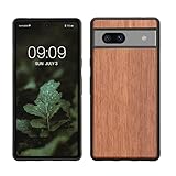 kwmobile Hülle kompatibel mit Google Pixel 7a Hülle - Holz Case - stoßfestes Handy Cover - TPU...