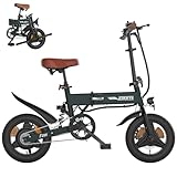 ESKUTE E Bike Herren F200, 14 Zoll Klapprad Elektrofahrrad, 36V 7.8Ah Akku Lange Reichweite bis...