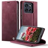 owlhold Handyhülle Motorola Moto G86 5G hülle Premium PU klapphülle RFID Lederhülle Faltbare...
