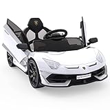 Elektroauto für Kinder, 12V lizenzierte Lamborghini Kinderauto, batteriebetriebener Elektroauto mit...