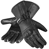 WESTWOOD FOX Thinsulate Motorradhandschuhe Thermal Leder Wasserdicht Winter Sommer,...