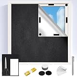 POFIBO Verdunklungsstoff Meterware 300x145cm Verdunklungsrollo Ohne Bohren Dachfenster Sonnenschutz...