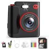MYSTILUCK Sofortbildkamera Kinder, 1080P HD Kinderkamera Sofortbildkamera mit 32GB Karte &...