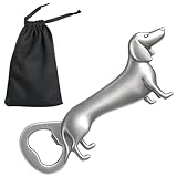 Dackel Geschenke, Flaschenöffner Lustig, Bieröffner, 2er Set, Silber, Ideal Für Hundeliebhaber,...