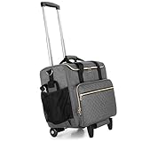 Luxja Lehrertasche Trolley, Laptoptasche Mit Rollen, Arbeitstasche für Damen, Aktentasche für...
