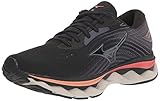 Mizuno Damen Wave Sky 6 Laufschuh, Black/Quicksilver, 42 EU