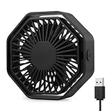 Bigqin USB Ventilator, Mini Ventilator 360° Drehung, 3 Geschwindigkeiten Tischventilator, Leise...