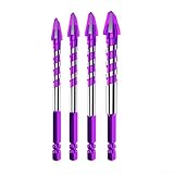 Sechskantschaft Hartmetall-Dreieck-Bohrer 6/8/10/12 mm zum Bohren von Wänden, Glas, Holz, Metall,...