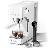 AMZCHEF Siebträgermaschine 20 Bar, Espressomaschine mit Professionellem Milchaufschäumer, 1350W...