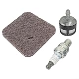 Solaughguy Heckenschere Reparaturset mit Luftfilter, Ölfilter und Funke, kompatibel mit Modell 46...