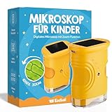 Edubini Digitales Mikroskop für Kinder [1000-fache Vergrößerung] - Tragbares Taschenmikroskop...