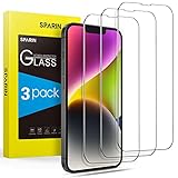 SPARIN 3 Stück Panzer Schutz Glas für iPhone 14 und iPhone 13/13 Pro (6.1 Zoll), HD...