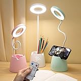 Schreibtischlampe Kinder, Schreibtischlampe LED mit Fernbedienung, Timing, Große...