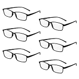 MoKo 6 Stück Lesebrille, Blaulichtfilter Lesebrille Sehhilfe Augenoptik Brille Computerbrille...