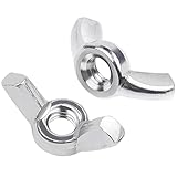 DIN 315 Flügelmutter M6, Leryati 20 Stück Edelstahl Schmetterlingsmutter, Hochwertige A2...
