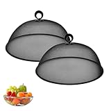 2 Stück Runde Abdeckhauben Für Lebensmittel, Fliegenschutz Essen Abdeckhaube, Fliegenhaube...