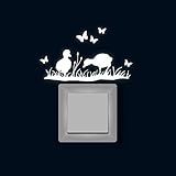 Lichtschaltertattoo Lichtschalteraufkleber Lichtschaltersticker Wandtattoo Wandbild Gänse mit...