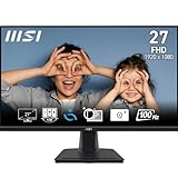 MSI PRO MP275 27 Zoll Full HD Office Monitor - 1920 x 1080 IPS Panel, 100 Hz, Augenfreundlicher...