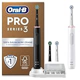 Oral-B Pro Series 3 Plus Edition Doppelpack Elektrische Zahnbürste, 4 Aufsteckbürsten, mit...