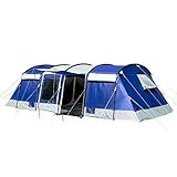 Skandika Tunnelzelt Montana 8 Personen | Camping Zelt mit/ohne eingenähten Zeltboden, mit/ohne...