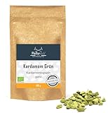 Wilder Grüner Kardamom ganz, Kardamomkapseln, Premium BIO-Qualität, handverlesen, 100g -...