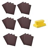 Xiciki 24 Stück Schleifschwamm Set, 180-3000 Körnung Flexibler Schleifklotz, Schleifklotz...