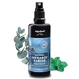 AllgäuQuelle® BIO Infrarotkabine Duftspray mit 100% Bio-Öle. Allgäuer Atemwohl Eukalyptus Salbei...