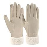 ZASFOU Damen Winter Warm Touchscreen Handschuhe mit Fleece Gefütterte Strick winterhandschuhe für...