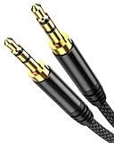 Highwings Aux Kabel 3,5mm Klinkenkabel [5M] Stereo Audio Kabel Klinke auf Klinke Nylon Geflochtenes...