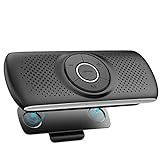 AGPTEK Freisprecheinrichtung für Auto, Bluetooth 5.0, integriertes Mikrofon, mit Clip für GPS,...