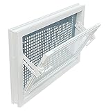 Kellerfenster weiss 60 x 40 cm Isolierglas 3.3 mit Schutzgitter, montierter Insektenschutz, 4...