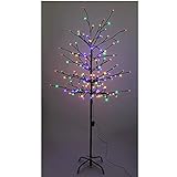 Fomax Lichterbaum, 160 LEDs, mehrfarbig, 8 Funktionen und Timer, Höhe 150 cm