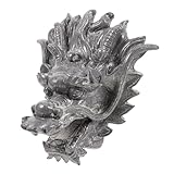 TINEASUR Gartenbrunnen Wasserwand Drachenkopf Wandbrunnen aus Robustem Material mit Kräftigem...