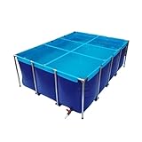 Generisch Robuster, großer Koiteich aus PVC für Zucht und Aquakultur, oberirdischer Gartenpool...