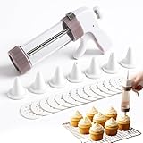 Generisch Gebäckpresse für Spritzgebäck, Edelstahl Spritzgebäck Presse mit 13 Schablonen et 6...