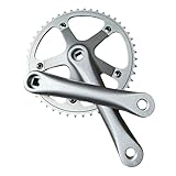 ohodhmnu Mountainbike-Kettenblatt 48T für Rennräder, Singlespeed, Kurbelarm-Set, 165 mm, 144 BCD...