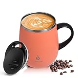 Ideus Kaffeebecher 470 ml (16 oz), doppelwandige vakuumisolierte Kaffee- und Teetasse aus Edelstahl...