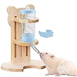 Rierousy Hamster Trinkflasche mit Ständer, Einstellbar Meerschweinchen Trinkflasche Ständer mit...